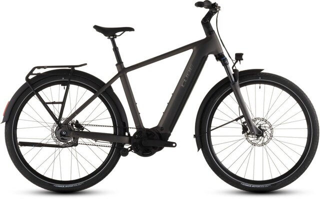 Cube TOURING HYBRID COMFORT SLX 800 CHARCOAL/CHROME 5 versnellingen met Schijfrem met hydraulische bediening